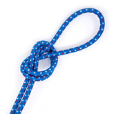 Elastisch koord 5 mm blauw met markering elastisch koord EK - 5MM - BLAUW - ROOD - PM